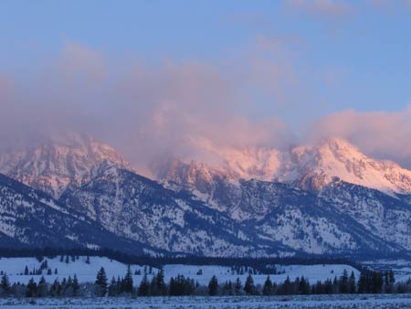 Sunrise: Grand Tetons 